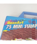 VINTAGE 1995 ROSE ART ROSEART 75 PLASTIC MINI PLASTIC STAMPS STAMPERS &amp; ... - £44.70 GBP