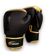 Trained Boxing Gloves 12oz (Gold &amp; Black) - €69,08 EUR