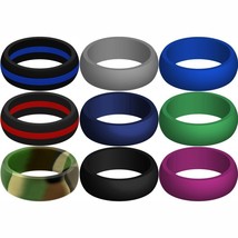 New Silicone Ring - High Grade Hypoalergenic Wedding Ring Replacement Jewelry - £6.99 GBP