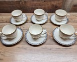 Lenox HARRISON Bone China Coffee / Tea Cup &amp; Saucer - Set Of 6 - FREE SH... - £41.02 GBP