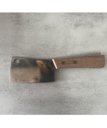 Vintage Mini Cheese Cleaver w/Wood Handle, Stainless Steel Japan 6” - $10.99