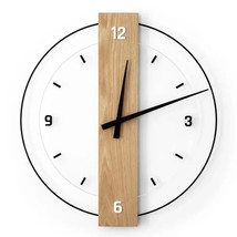 Artistic Large Wall Clock Modern Design Silent Metallic Luxury Wall Clock - £57.48 GBP+