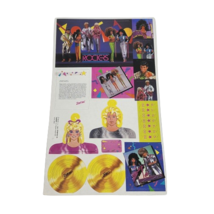 Vintage 1985 Mattel Barbie &amp; The Rockers Cardboard Accessories Records Hangers - £13.66 GBP