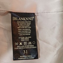 BlankNYC Blank NYC Women's Tan Leather Lined Retro Look Skirt Size 31 image 7