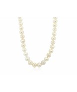 14K yellow gold White Freshwater Pearl Necklace/Pearl necklace bridal je... - £825.71 GBP+