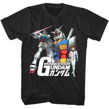 Gundam mens tshirt robot pilot collage black gndm534 thumb200