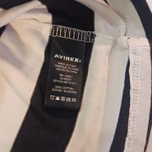 Avirex Short Sleeve Pullover Women's White & Black Shirt Top Measured Size Small image 6