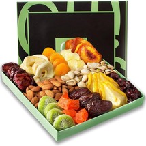 Nut and Dried Fruit Gift Basket Assorted Nuts and Dried Fruits Holiday S... - £57.66 GBP