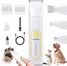 Dog Clippers Grooming Kit -Low Noise-Cordless Quiet Paw Nail - £38.47 GBP