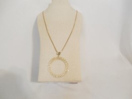 BCBGeneration Gold Tone 30" "We Are The Future" Pendant Necklace C558 - $8.98