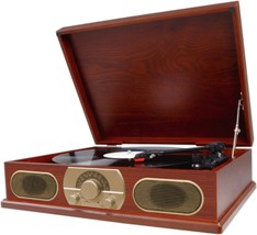 3 Speed Full Size Wooden Turntable With Am/Fm Radio, Studebaker Sb6051. - £66.83 GBP