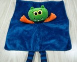 Baby Starters monster security blanket plush lovey blue green orange str... - $9.89