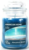 1 Count American Home By Yankee Candle 19 Oz Peaceful Beach Scented Glass Candle - £23.44 GBP