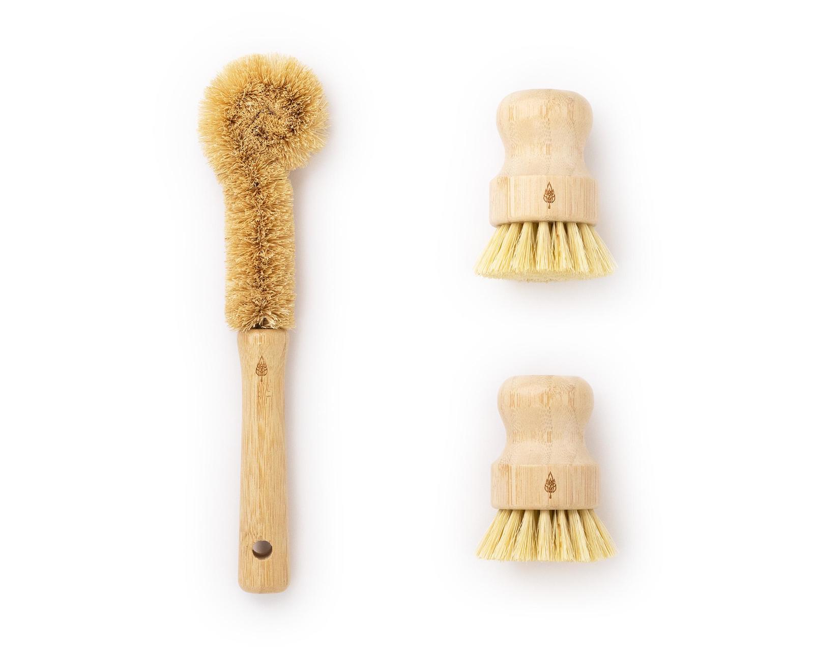 PLANT OATH | Bamboo Dish Brush Set #09 | Eco-Conscious Kitchen Cleaning Set - $21.99