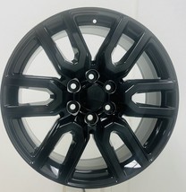 Gloss Black 20&quot; Wheels Rims for 2000-2024 Chevy Silverado Tahoe Suburban - £855.86 GBP