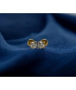 14K Yellow Gold Round Lab Grown Diamond Screw Back Stud Earrings 0.50ctw... - $1,545.18 CAD