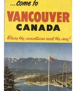 Vancouver Canada Vintage Travel Brochure  - $9.95