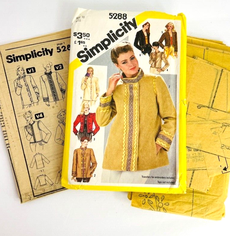 Vintage Simplicity Pattern Personal Fit Suit Jacket Blazer Slim Sz 8 Skirts 7668 - $14.99