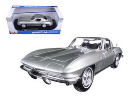 1965 Chevrolet Corvette Silver &quot;Special Edition&quot; 1/18 Diecast Model Car ... - £50.82 GBP