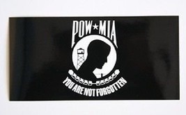 K&#39;s Novelties Wholesale Lot of 6 Black Military Powmia Pow Mia Pow-Mia Decal Bum - £6.94 GBP