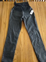 Indigo Blue XS Maternity Leather Skinny Pants - $49.48