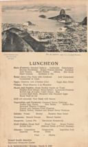 S s RESOLUTE LUNCHEON MENU MARCH 9 1925-RIO de JANEIRO FROM CORCOVADO MO... - $14.21