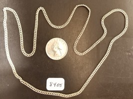 Vintage 23 inch Silver Tone Chain Necklace No Clasp - £4.69 GBP