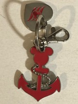 Disney Cruise Line Keychain Mickey Mouse Anchor And Heart J1 - £8.59 GBP