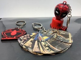 3 Marvel Comics Promo Keyring Spiderman Keychain Peter Parker 3 Porte-Clés Diff - £10.30 GBP
