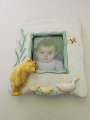 Winnie The Pooh Photo Frame Picture Ceramic Geese Goose Disney  - $30.18