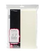 Core Dinations Ivory Smooth A7 Card &amp; Envelopes (5 x 7) 50 Sets - NEW!!! - £14.57 GBP