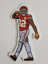 Cartoon Football Player Flexing Multicolor #32 Cool Sticker Decal Embell... - $2.59