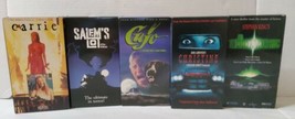 Stephen King Lot 5 Horror VHS Cujo Carrie Tommyknockers Christine Salem&#39;s Lot - £47.62 GBP