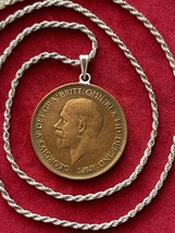 Great Britain coin pendant necklace  - $95.00