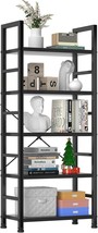 Sweetcrispy Book Shelf, 5 Tier Bookcase, Modern Tall Bookshelf For Garag... - $55.99