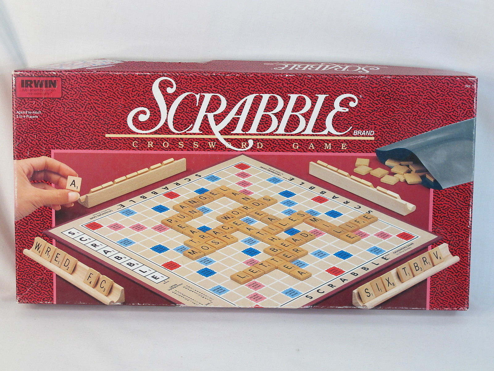 Primary image for Scrabble 1989 Board Game Irwin Milton Bradley 100% Complete EUC #2