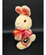 Shanghai Dolls Factory Plush Rabbit Bunny Carrot Pure Wool 5&quot; Plush Stuf... - $40.07 CAD