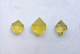 Golden Heliodor,  Cut And Polished Yellow Beryl 3 Stones In This Lot 5.8... - $60.05