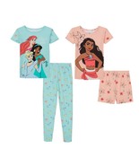 Disney Princess Toddler Girl&#39;s 4-Piece Character Short-Sleeved Cotton Pa... - $26.99