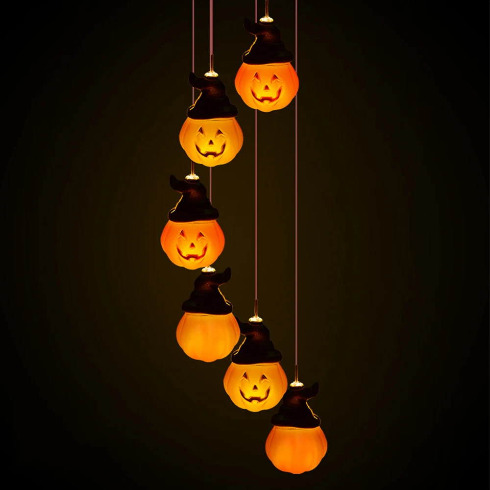  light string halloween ghost skeletons skull pumpkin led lights outdoor waterproof for thumb200