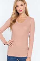 Long Slv V-neck Thermal Top - £8.79 GBP