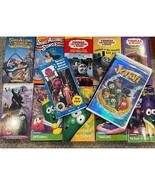 Lot Of 13 Kids VHS Tapes- Barney, Veggie Tales, Disney, Thomas Tank Engine - $20.32