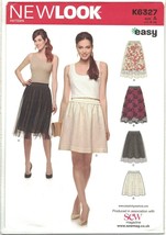 New Look Pattern K6327 S0716 Easy Gathered Waist Skirt &amp; Overskirt Size 8-20 UC - £6.19 GBP