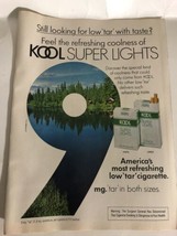 vintage Cool Super Lights Cigarettes Print Ad Advertisement 1978 - $9.89