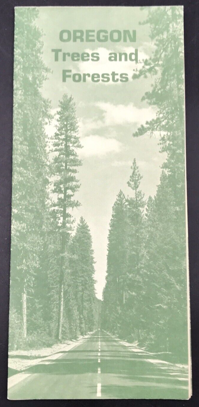 Primary image for Vintage 1970s Oregon Trees & Forest Travel Brochure Tourism Green State