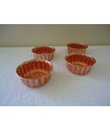 Vintage Set of 4 Small Copper Jello Molds &quot; BEAUTIFUL COLLECTIBLE USEABL... - £11.73 GBP