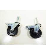 Swivel Casters Wheels with Brake 3&quot; x 7/8&quot; Wheel 3/8&quot;x2&quot; Thread Stem Caster - $14.95