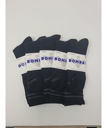 Bombas Men's Black Crew Socks Size XL Crew Calf Honeycomb Socks 5 Pairs NWT - $24.74