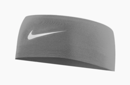 Nike Dri-FIT Fury Classic Wide Headband Unisex Sports Band Gray NWT IB03... - £30.86 GBP