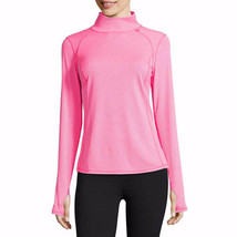 Xersion Women&#39;s Mock Neck Pull Over Long Sleeve Shirt Pink X-LARGE Athletic New - £16.80 GBP
